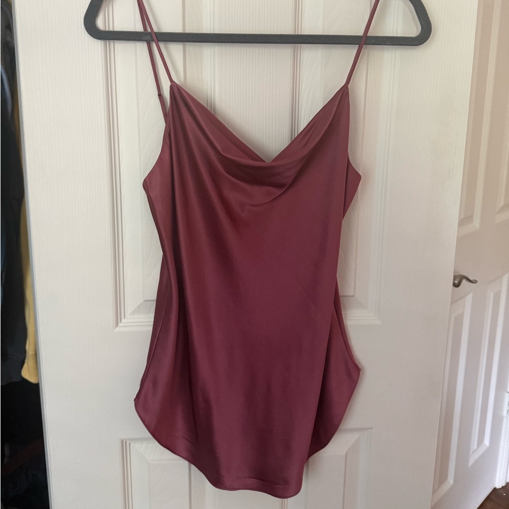 cinq a sept 100% Silk Cowl Neck Top
